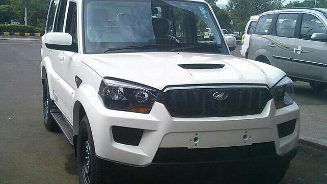 Mahindra Scorpio facelift pictures leaked before launch
