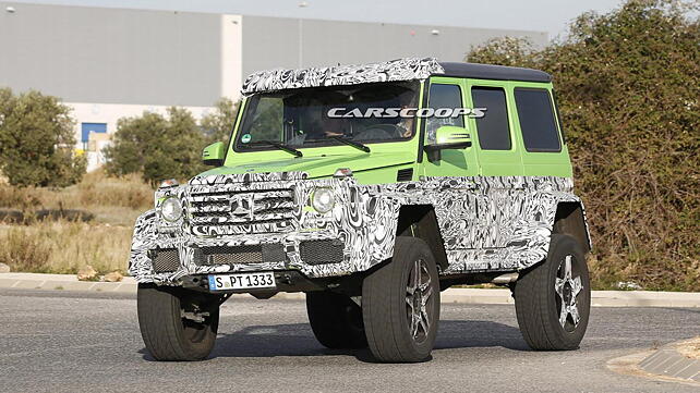 Mercedes G63 AMG 4X4 spied testing