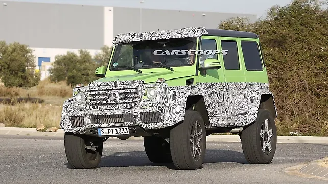 Mercedes G63 AMG 4X4 spied testing Mercedes G63 AMG 4X4 spied testing