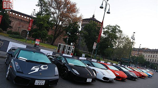 Lamborghini begins fiftieth anniversary grand tour