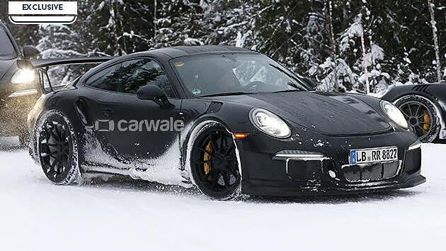 Porsche's new 911 GT3 RS spotted testing in snow