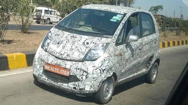 Tata's facelifted Nano Twist spotted on test again in Maharashtra