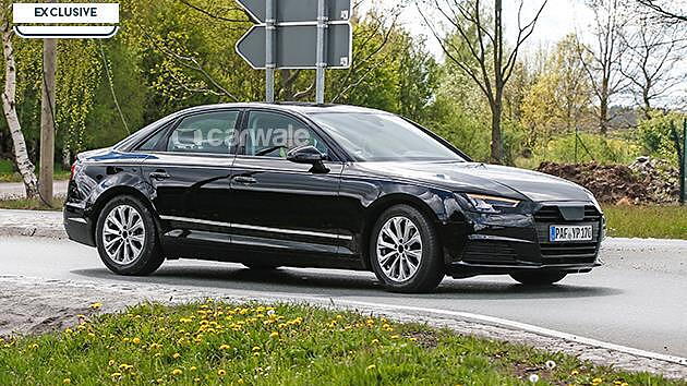 2016 Audi A4 spied with less camouflage