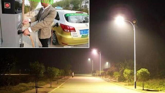 Beijing introduces street lamps with EV charging ports