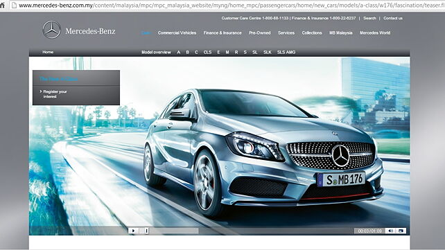 Mercedes-Benz Malaysia previews A-Class on official website and Facebook page