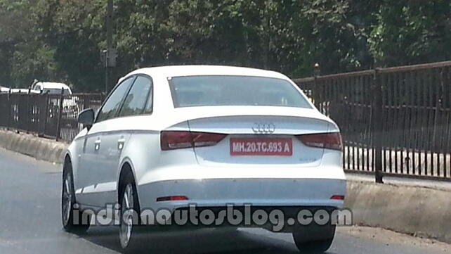 Audi A3 2.0 TDI spied for the first time in Mumbai