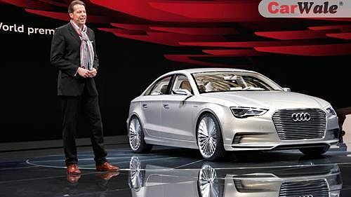 Audi unveils its A3 saloon based Hybrid, the E-tron