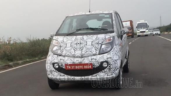 Tata Nano AMT spied testing