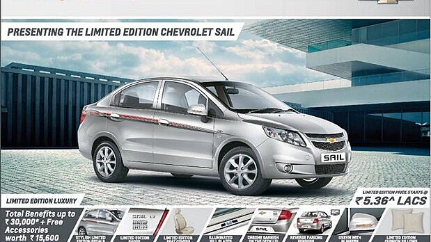 Chevrolet Sail Limited Edition launched; starting at Rs 5.36 lakh