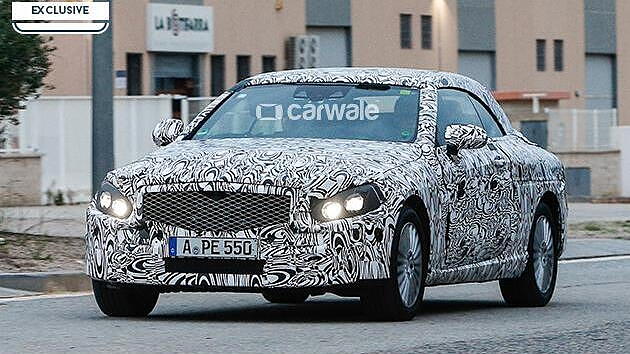 Mercedes-Benz C-Class Cabrio spied testing