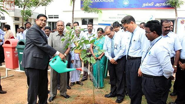 Hyundai  Announces Project Go Green and Adoption of Model Villages