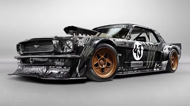Ken Block and Hoonigan Racing take the veils of the Hoonicorn RTR at SEMA Ken Block and Hoonigan Racing take the veils of the Hoonicorn RTR at SEMA