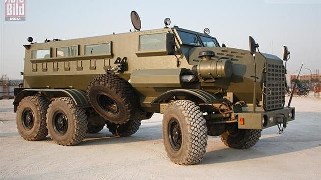 DLSI presents first Mine Protected Vehicle - India