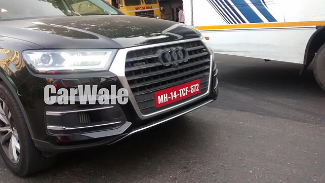 New Audi Q7 spied in Mumbai again
