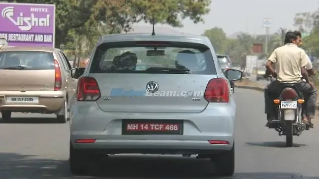 Volkswagen Polo facelift spied with GT badgings Volkswagen Polo facelift spied with GT badgings