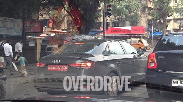 New image of the Audi A3 sedan being tested in India