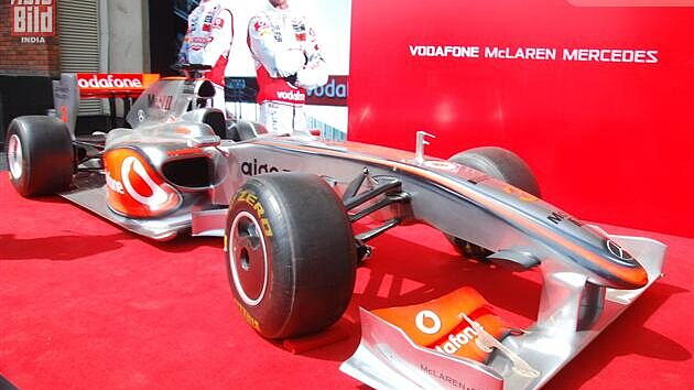 Mclaren Mercedes F1 showcased by Vodafone