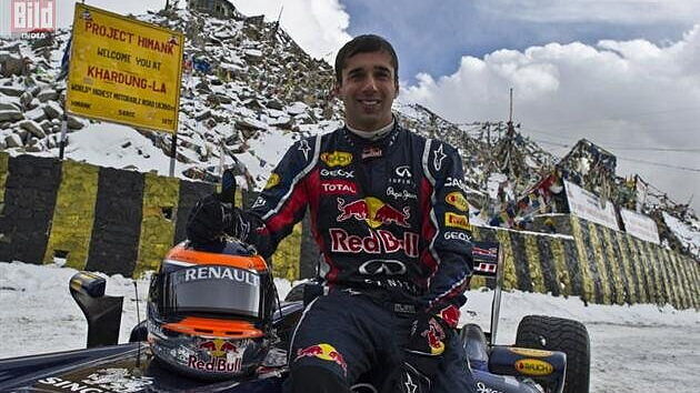 Red Bull Racing performs at Khardung La