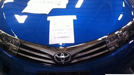 2014 Corolla spotted in Toyota’s Chinese factory