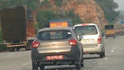 Renault Kwid spied testing in Bengaluru
