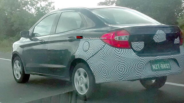 Ford Ka hatchback and sedan spotted testing in Brasil