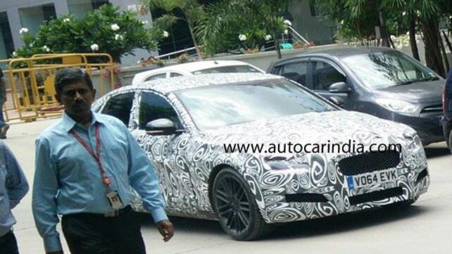 2016 Jaguar XF spied testing in India