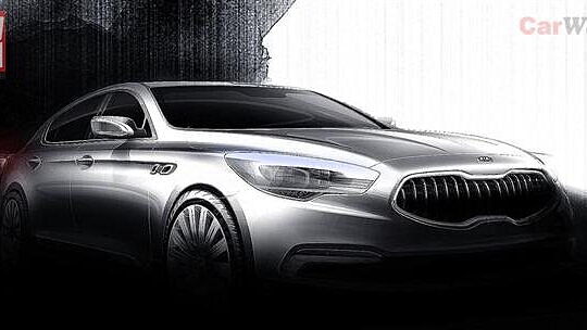 Kia reveals images of its new flagship sedan