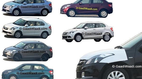 Maruti Suzuki Dzire facelift colour options leaked