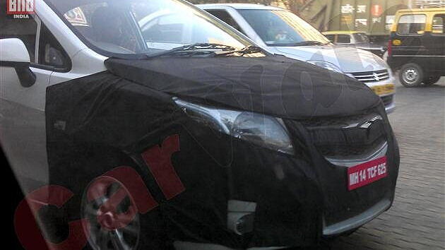 Chevrolet Sail sedan spy pictures again