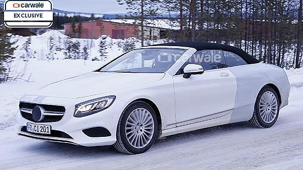 Mercedes-Benz S-Class Cabriolet spied testing