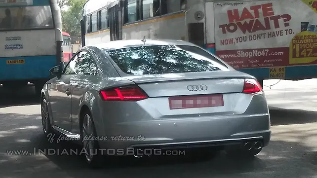 Audi TT spotted testing in India again Audi TT spotted testing in India again