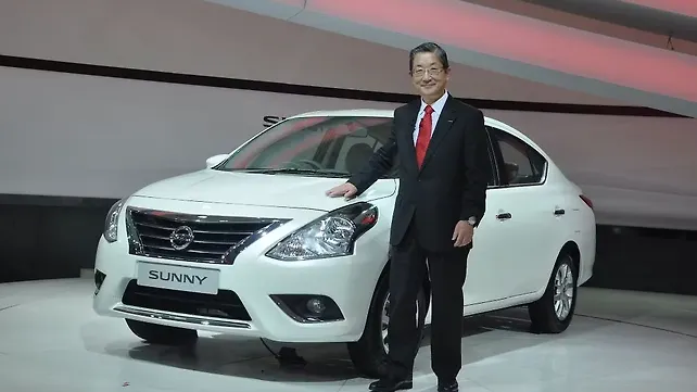 Nissan unveils facelifted Sunny at 2014 Auto Expo Nissan unveils facelifted Sunny at 2014 Auto Expo