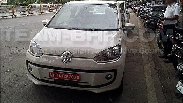 Volkswagen Up! caught testing in India sans camouflage