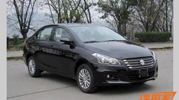 Maruti Suzuki Ciaz snapped undisguised in China