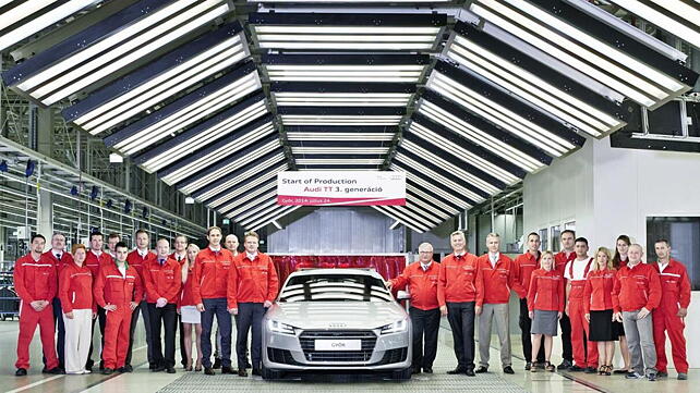 Audi starts production of their new TT sports car in Hungary