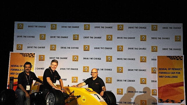 Renault unveils its racer for the MRF Challenge