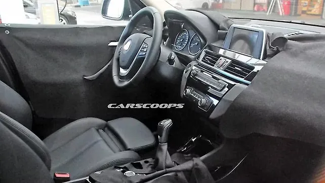 BMW X1 facelift interior spied BMW X1 facelift interior spied