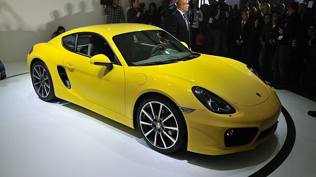 Porsche unveils the 2014 Cayman at LA Auto Show