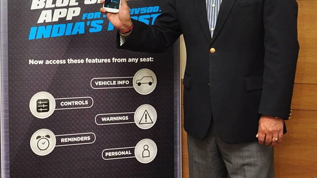Mahindra launches Blue Sense mobile application for the XUV500