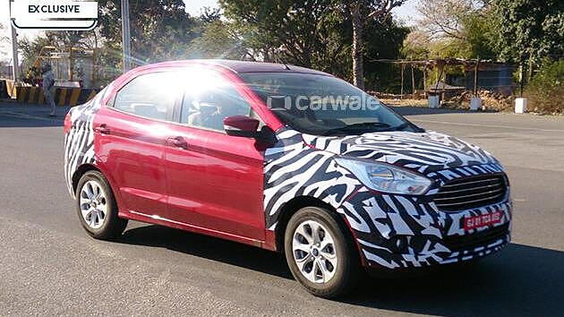 Ford Ka-based Figo compact sedan spotted on test