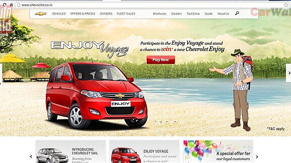 Chevrolet Enjoy now on official website; launch in May