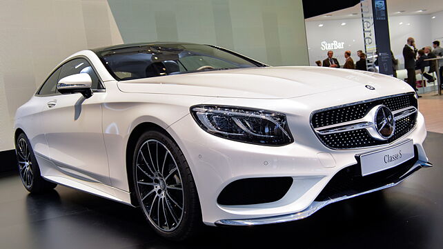 Mercedes Benz S-Class coupe shown at the 2014 Geneva Motor Show