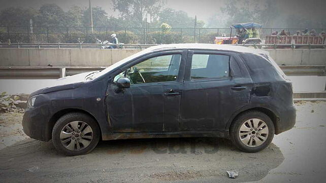 Maruti Suzuki S-Cross spied in and out in Gurgaon