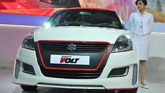 Maruti Swift Volt on display at the Auto Expo Maruti Swift Volt on display at the Auto Expo