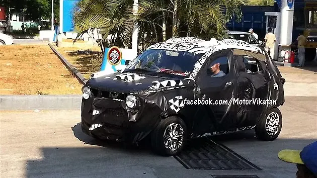 Mahindra's Compact SUV caught testing Mahindra's Compact SUV caught testing