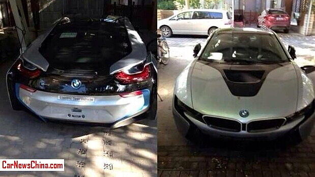 BMW i8 spotted testing in China