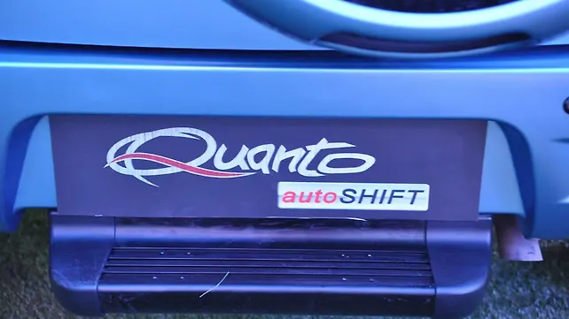 Mahindra Quanto Automatic displayed at the Auto Expo 2014 Mahindra Quanto Automatic displayed at the Auto Expo 2014