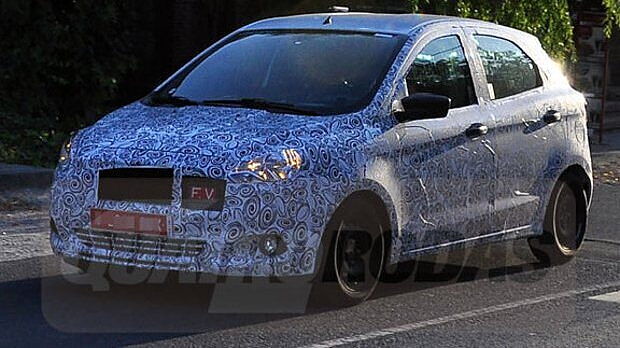 2014 Ford Figo spotted testing in Germany