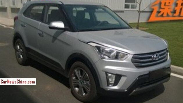 Hyundai ix25 crossover spied in China