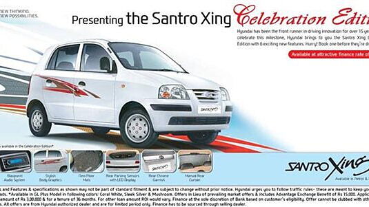 Hyundai Santro Xing gets Celebration Edition